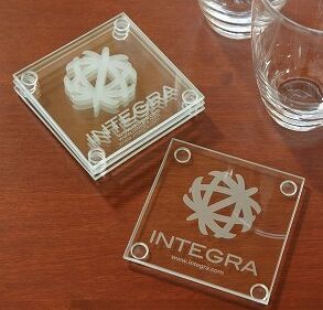 Economy Glass Coaster Set