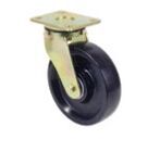 Muvtons 200X50mm Kingpin Swivel Castors Solid Elastomer Wheels