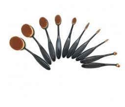 Oval Makeup Brush Set