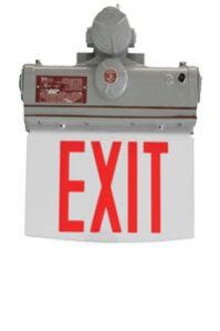 Class I Div II LED Edge-Lit Exit Sign