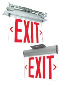 Universal Mount LED Edge-lit Exit Sign
