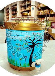 5 Ltr Terracotta Printed Water Jar