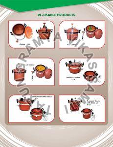 Terracotta Cooker with Glass Lid