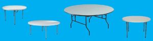 Steel Round Folding Table