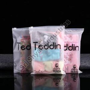 LDPE Garment Slider Zip Bag, For Shopping, Packaging, Size : Customised