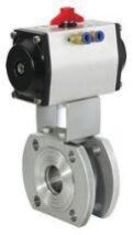 316 Stainless Steel DN15-DN100 Flanged Pneumatic Ball Valve