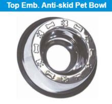 Top Emboss Anti Skid Pet Bowls