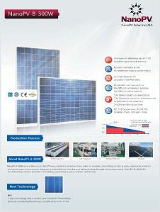 NanoPV Crystalline Si Solar Panel