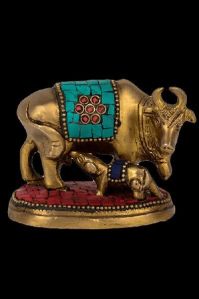 Brass Calf Showpiece