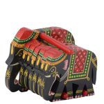 Elephant Design Wooden Tea Coaster