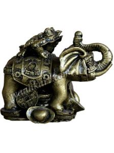 Frog elephant paper weight