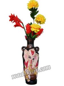 Vibrant look ganesha face flower pot