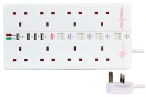 USB Ethernet Extension Lead with Surge Protection