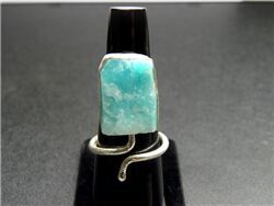 AMAZONITE ROUGH RING