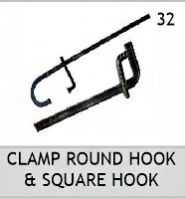 Clamp Round Hook &amp; Square Hook