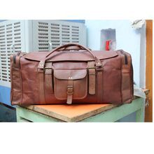 Real leather weekend travel Luggage Bag