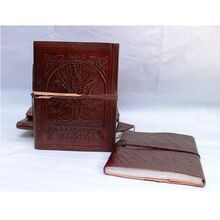 Tree of Life Leather Blank Notebook