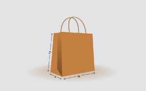 Golden Recycle Paper Bag L13" x W10" x G4"