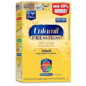 Enfamil Premium Newborn Powdered Infant Formula, 33.2 oz, (Pack of 4)