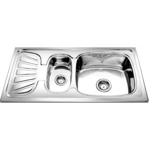 Stainless Steel Single Sink with Drainboard
