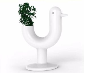 Frp Bird Shape Flower Pot Creative Furniture With Various Co