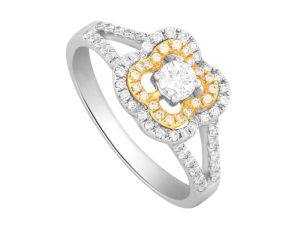 Signet Charm Diamond Ring
