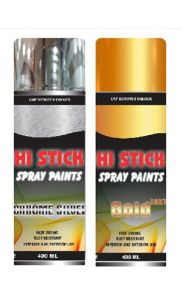 Hi Stick Gold & Chrome Spray Paint