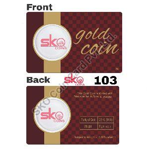 Gold Coin Packing Card