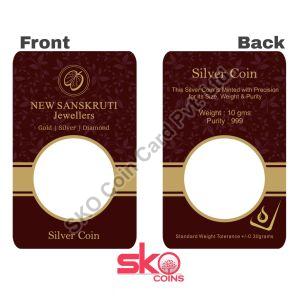 Jewelers Round Shape Coin Card