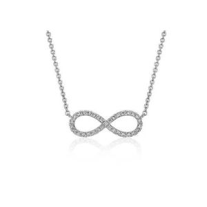 Love Infinity Diamond Pendant Necklace