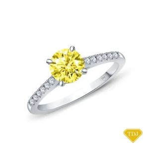 Yellow Sapphire Engagement Ring