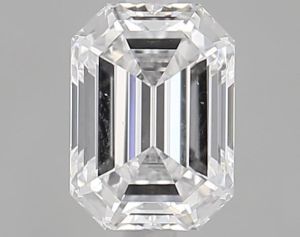 Emerald Shaped 0.90ct D VS2 IGI Certified Lab Grown HPHT Diamond
