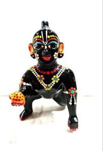 Brass Black Laddu Gopal Statue