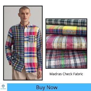 Madras check Fabric
