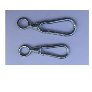 Polished Metal Double End Snap Hooks, Size : 60-75mm, 90-105mm