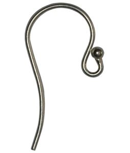 0.7mm Wire Sterling Silver Shepherd Ear wire