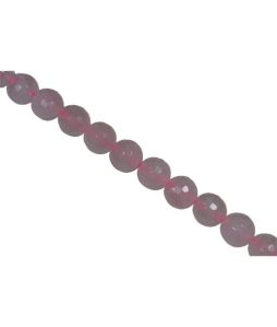 10mm Faceted Round Rose Quartz Beads