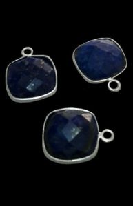 Sterling Silver Lapis Square CHARM