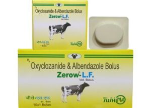 Oxyclozanide and Albendazole Bolus