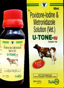 Povidone-londine and metronidazole solution