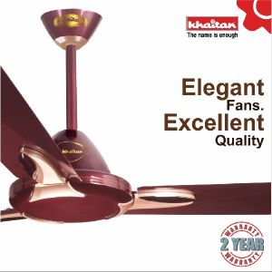 Khaitan ADORE PREMIER 1200 mm, 3 Blades Ceiling Fan, 380 RPM, (Gold, Brown, White)