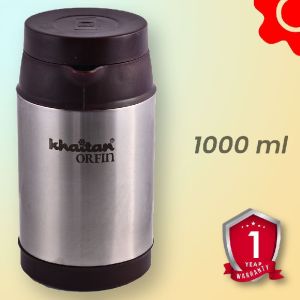 Khaitan Orfin Elegance Thermosteel Flask (Brown, 1000ml)