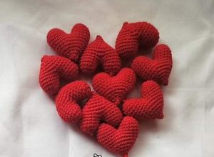 Mini Crochet Hearts