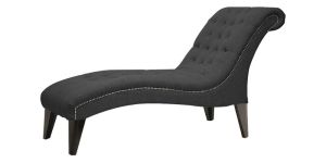 Chaise Lounge With Slanted Rolled Back