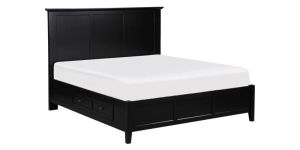 King Size Panel Bed With Storage