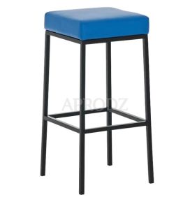 Cushion Seat and Stainless Steel Bar Stool