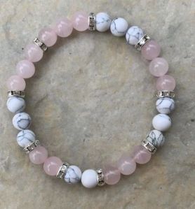 Crystal Healing Rose Quartz Bracelet