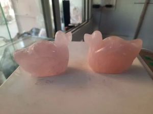 Rose Quartz Puffy Duck