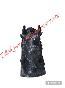 Marble Nandi black statue