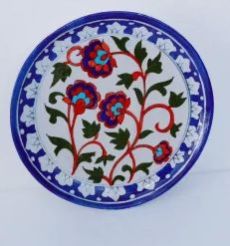 Handicrafts Blue Pottery Plate